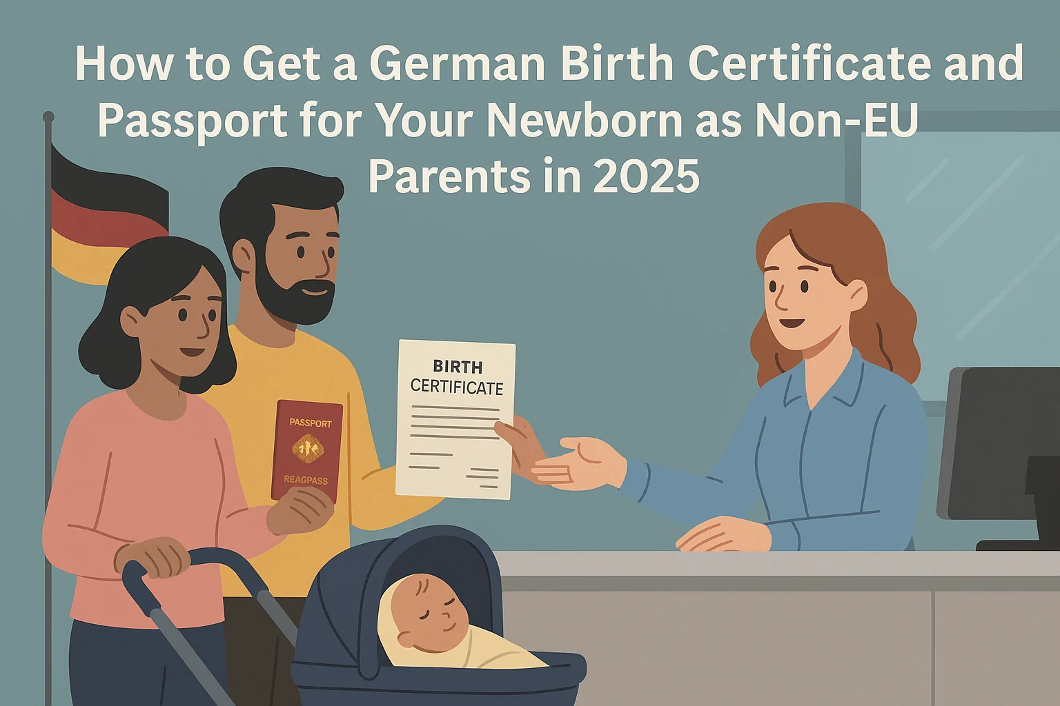 How to get newborn’s birth certificate and passport for non-EU parents